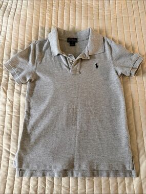 Boys size 7 gray Ralph Lauren polo